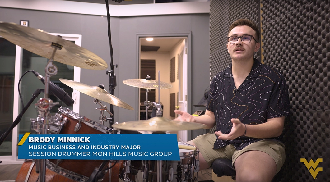 An interview set-up example from the 'For the Record' video on YouTube