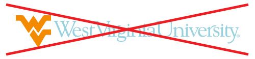Flying WV with signature in light blue