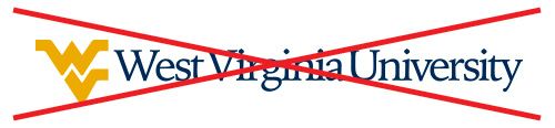 Flying WV with signature using the wrong typeface